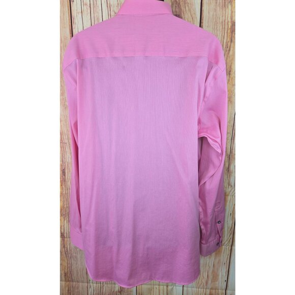 Alfani Mens Pink Long Sleeve Dress Shirt XL Regular Fit - Picture 2 of 7